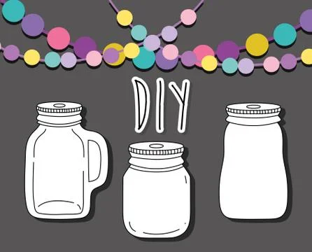 Do it yourself crafts concept Stock Illustration