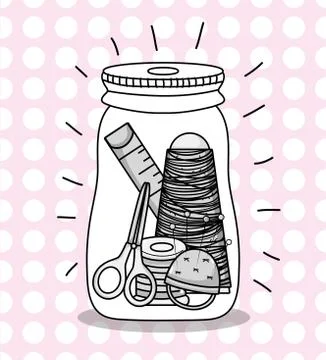 Do it yourself crafts concept Illustrazione stock