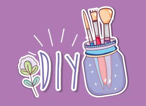 Do it yourself crafts concept Stock Illustration
