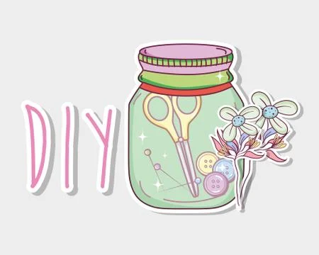 Do it yourself crafts concept Stock Illustration