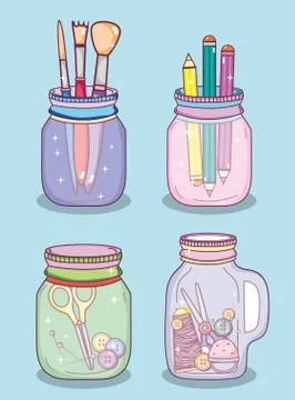 Do it yourself crafts concept Stock Illustration