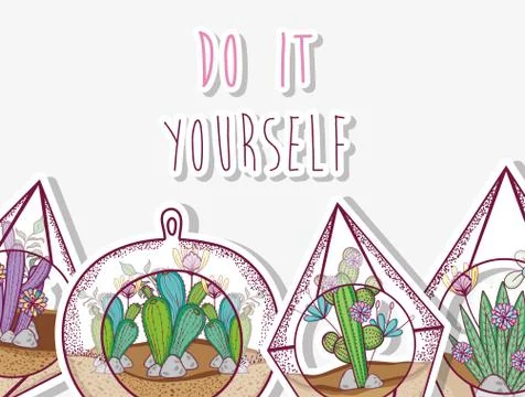 Do it yourself gardening concept Stock Illustration