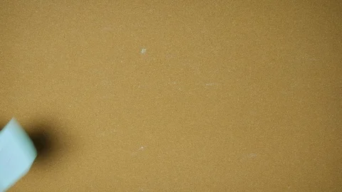 Do it yourself. Hands pining sticky notes on pin board funny animation Stock Footage 98518339