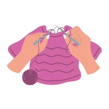 Do it yourself knit Illustrazione stock