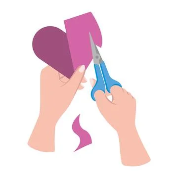 Do it yourself paper cut Stock Illustration