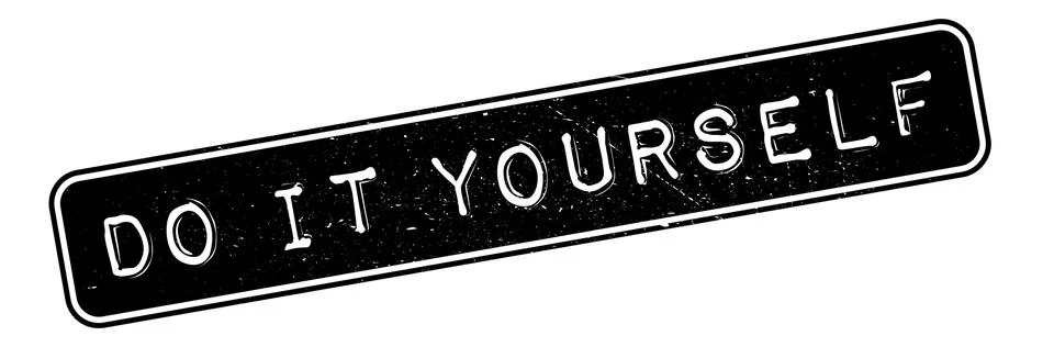 Do It Yourself rubber stamp Stock Illustration