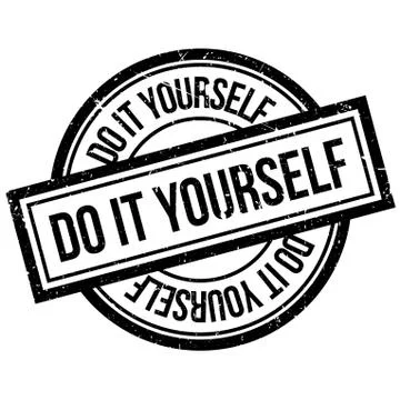Do It Yourself rubber stamp Stock Illustration