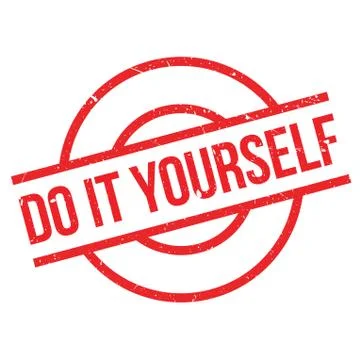 Do It Yourself rubber stamp Illustrazione stock