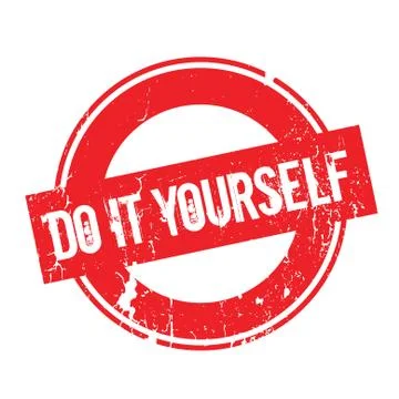 Do It Yourself rubber stamp Stock Illustration