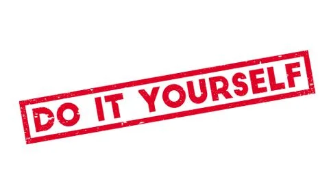 Do It Yourself rubber stamp Stock Illustration