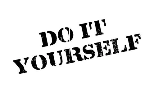Do It Yourself rubber stamp Stock Illustration