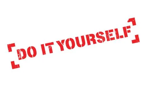 Do It Yourself rubber stamp Stock Illustration