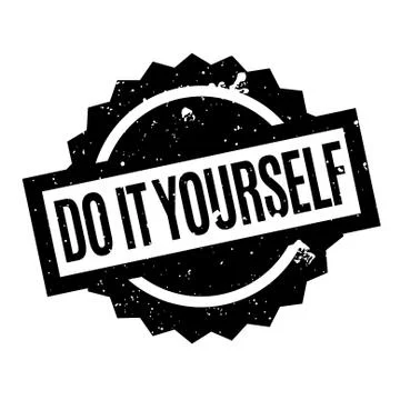 Do It Yourself rubber stamp Illustrazione stock