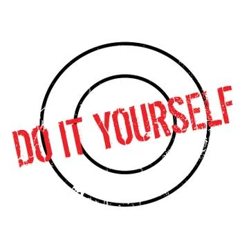 Do It Yourself rubber stamp Illustrazione stock