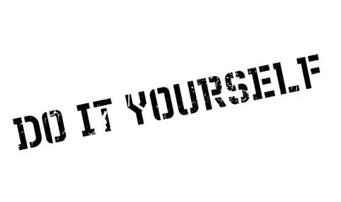 Do It Yourself rubber stamp Stock Illustration