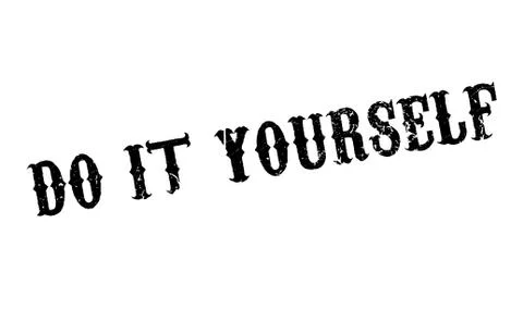 Do It Yourself rubber stamp Stock Illustration
