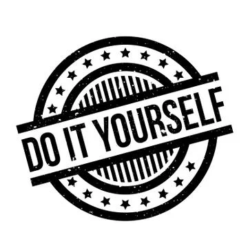 Do It Yourself rubber stamp Illustrazione stock