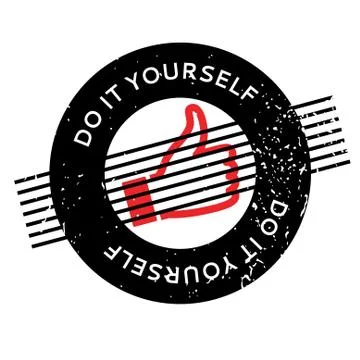 Do It Yourself rubber stamp Stock Illustration