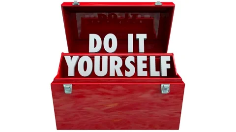 Do It Yourself Toolbox Self Sufficient Independent Worker Project Animation Stock Footage 40064324