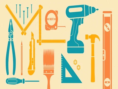Do it yourself tools Stock Footage 76692285