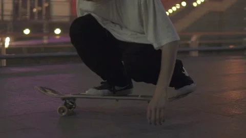 Do A Kickflip Stock Footage 143854789