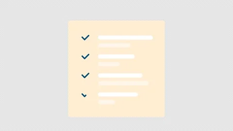 To-do list animation Video stock 203996016