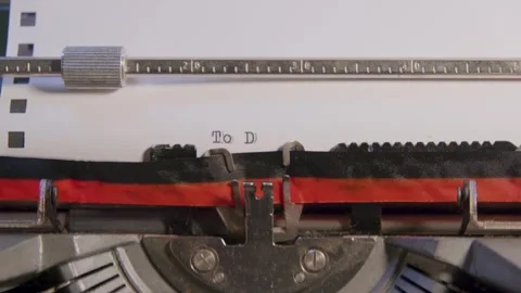 To Do List Being Typed On A Vintage Mechanical Typewriter Stockbeeldmateriaal 341560400