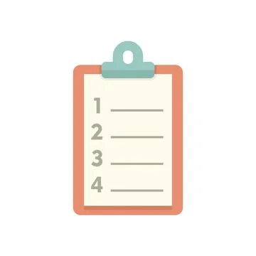 To-do list board icon flat isolated Stock Illustration
