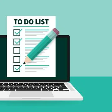 To do list clipboard. Check mark. Work planning or schedule. Vector illustration Stockillustratie