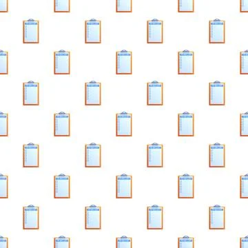 To do list clipboard seamless pattern for organization and planning Stock Illustration