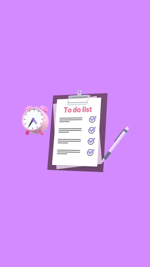 To-do list concept animation in vertical video format. Stock Footage 299497887