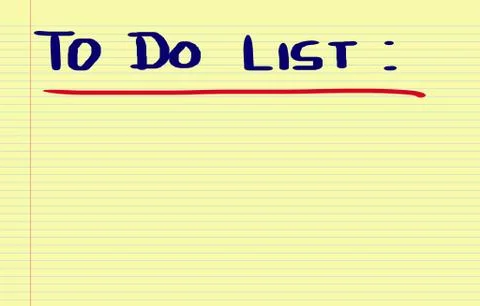 To Do List Concept Stock Illustration