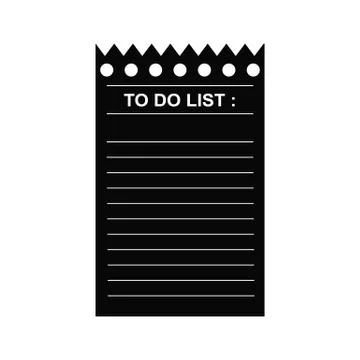 To do list concept. Sheet with the plan and goals. Strategic Plan of paper with Stock Illustration