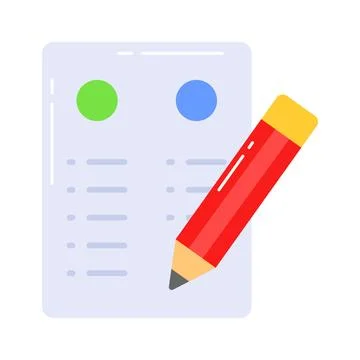 To do list flat vector in trendy style, ready to use icon in web and mobile.. Stock Illustration
