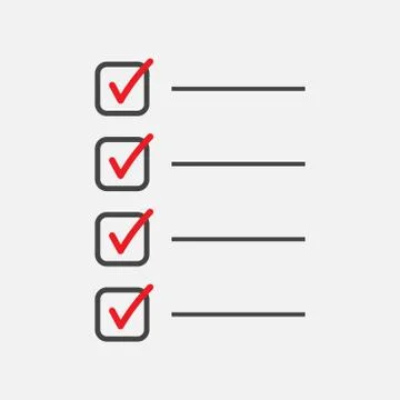 To do list icon. Checklist, task list vector illustration in flat style. Remi Stock Illustration