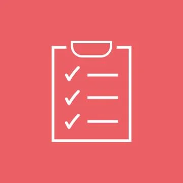 To do list icon. Checklist, task list vector illustration in flat style. Remi Illustrazione stock