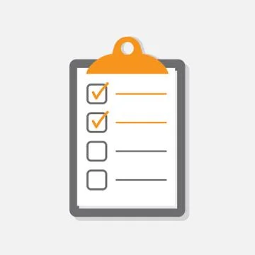 To do list icon. Checklist, task list vector illustration in flat style. Remi Stock Illustration