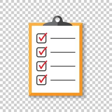 To do list icon. Checklist, task list vector illustration in flat style. Remi Stock Illustration