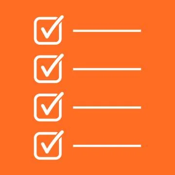 To do list icon. Checklist, task list vector illustration in flat style. Remi Illustrazione stock