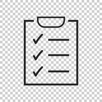 To do list icon. Checklist, task list vector illustration in flat style. Remi Illustrazione stock