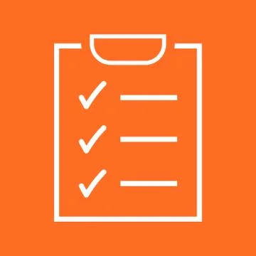 To do list icon. Checklist, task list vector illustration in flat style. Remi Illustrazione stock