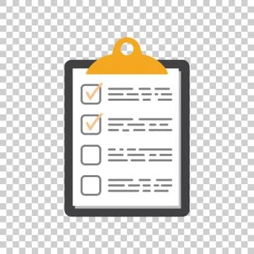 To do list icon. Checklist, task list vector illustration in flat style. Remi Stock Illustration