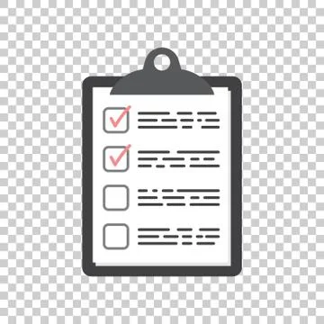To do list icon. Checklist, task list vector illustration in flat style. Remi Stock Illustration