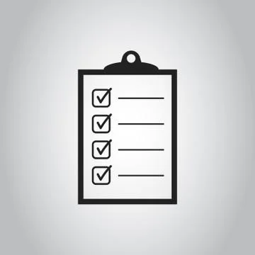 To do list icon. Checklist, task list vector illustration in flat style. Remi Stock Illustration