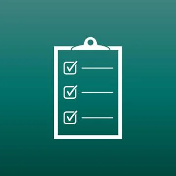 To do list icon. Checklist, task list vector illustration in flat style. Remi Stock Illustration