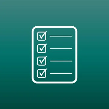 To do list icon. Checklist, task list vector illustration in flat style. Remi Stock Illustration