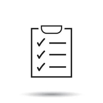 To do list icon. Checklist, task list vector illustration in flat style. Remi Illustrazione stock