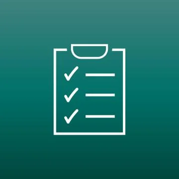 To do list icon. Checklist, task list vector illustration in flat style. Remi Stock Illustration