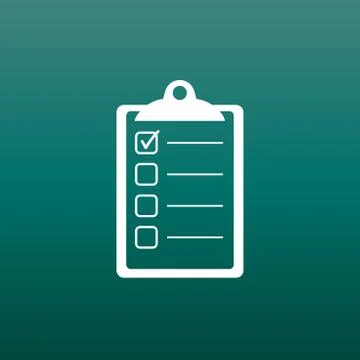 To do list icon. Checklist, task list vector illustration in flat style. Remi Stock Illustration