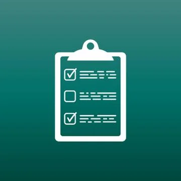 To do list icon. Checklist, task list vector illustration in flat style. Remi Stock Illustration